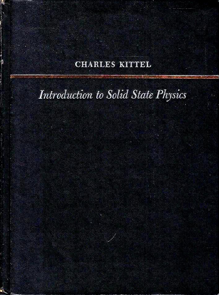 Introduction to solid state physics