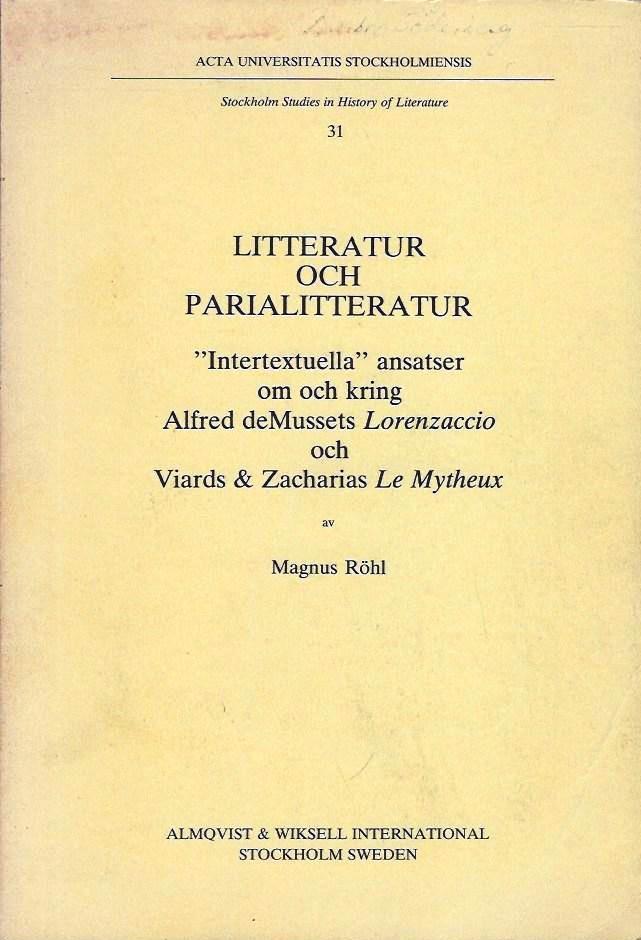 Litteratur och parialitteratur