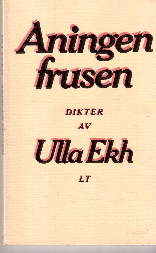 Aningen frusen : dikter
