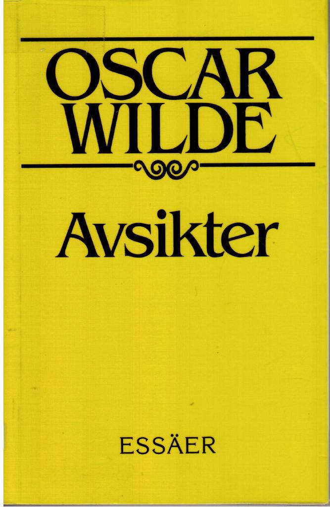 Avsikter : ess&auml;er