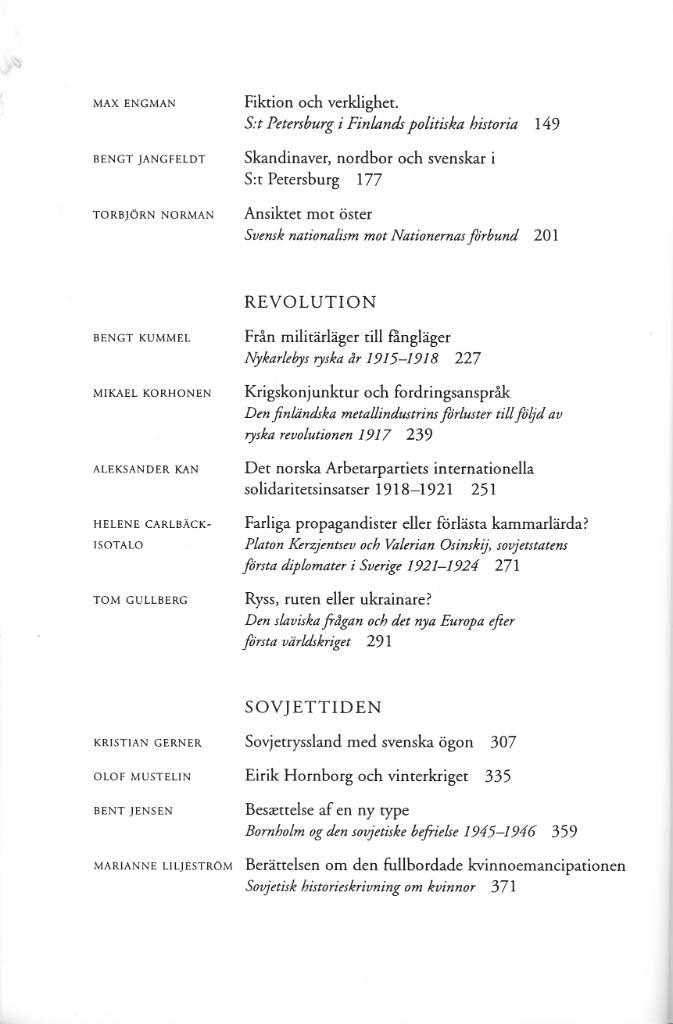 V&auml;st m&ouml;ter &ouml;st : Norden och Ryssland genom historien