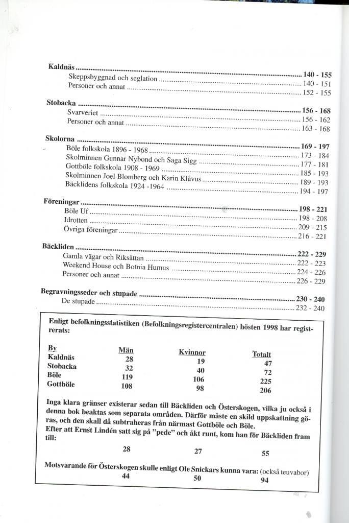 Byarna vid bergen : B&ouml;le, Gottb&ouml;le, Stobacka, Kaldn&auml;s, B&auml;ckliden, &Ouml;sterskogen