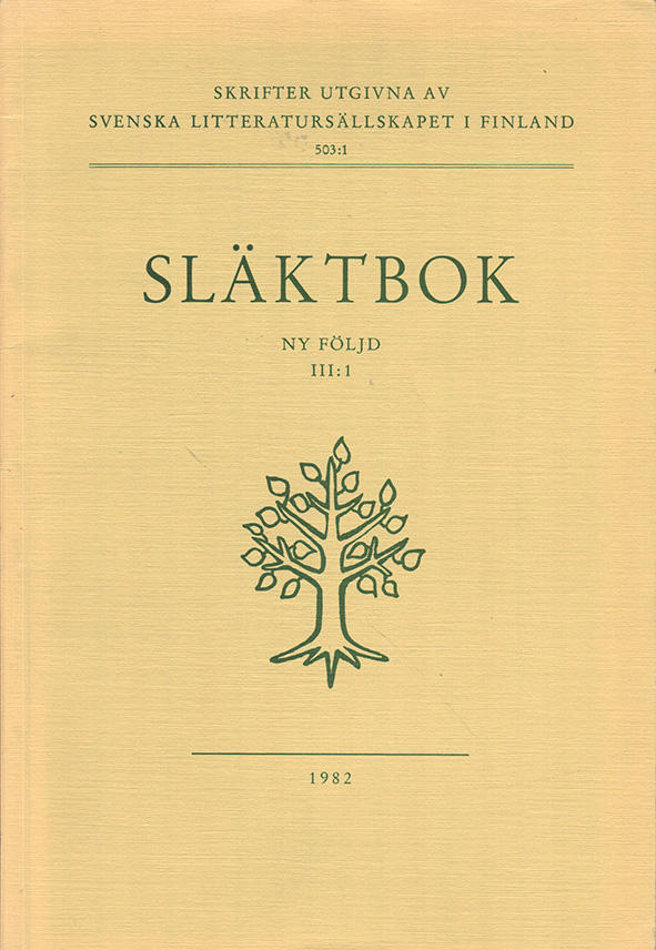 Sl&auml;ktbok. Ny f&ouml;ljd. 3