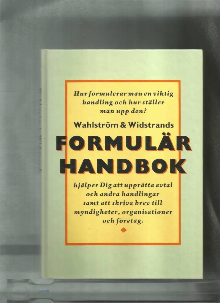Wahlström & Widstrands formulärhandbok