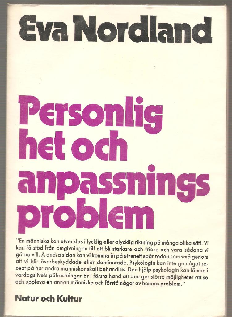 Personlighet och anpassningsproblem