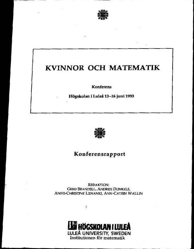 Kvinnor och matematik