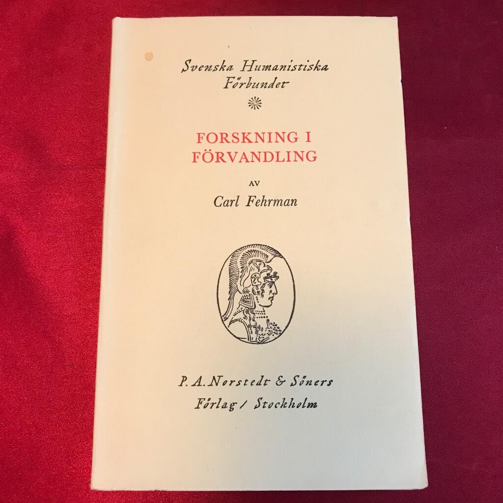 Forskning i f&ouml;rvandling : m&auml;n och metoder i svensk litteraturvetenskap