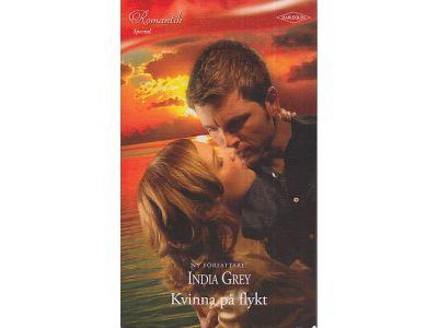 Kvinna p&aring; flykt