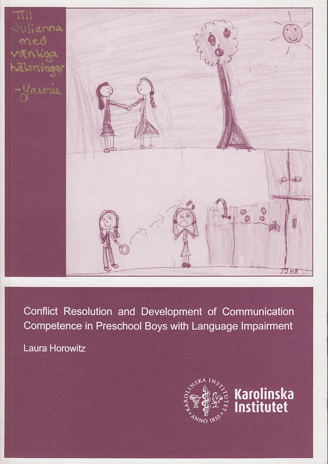 Conflict resolution and development of communication competence in preschool boys with language impairment