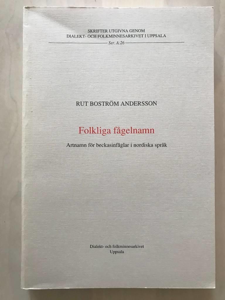 Folkliga f&aring;gelnamn