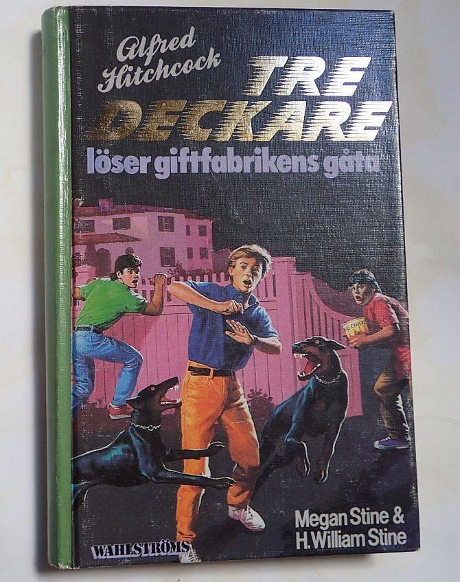 Tre deckare l&ouml;ser Giftfabrikens g&aring;ta