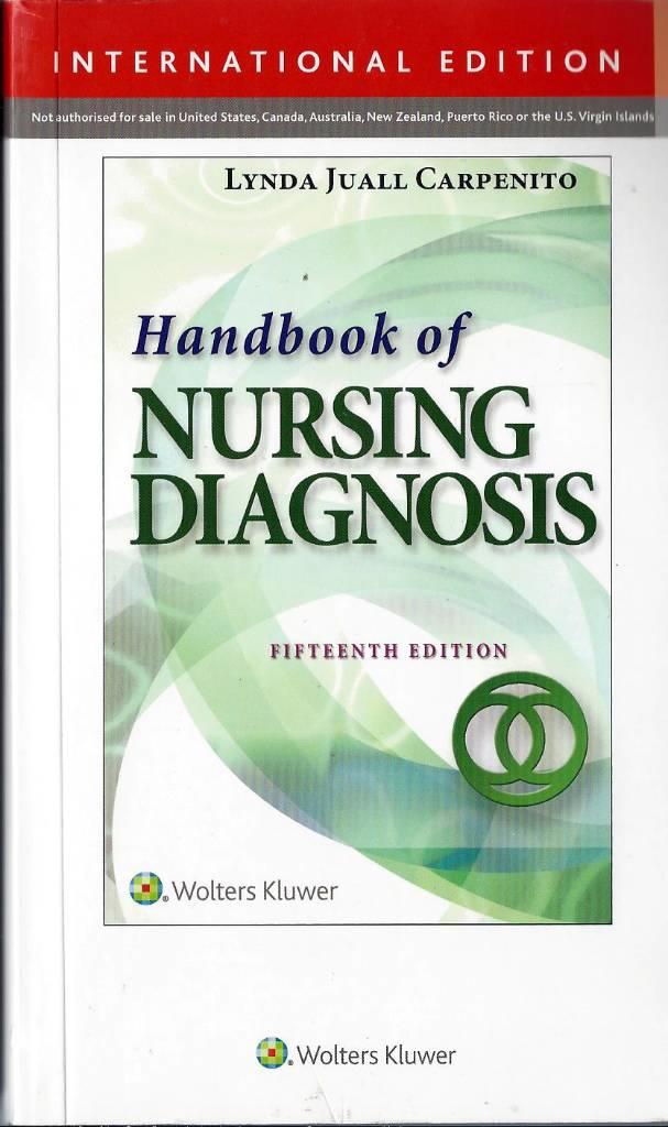 Handbook of nursing diagnosis