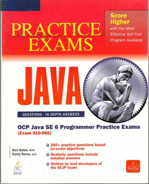 OCP Java SE 6 programmer practice exams, exam 310-065