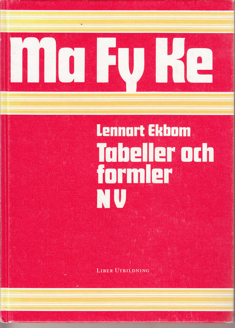 Tabeller och formler