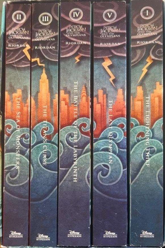 Percy Jackson and the Olympians 5 Book Paperback Boxed Set (New Covers W/Poster)