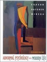 Abnormal psychology and modern life