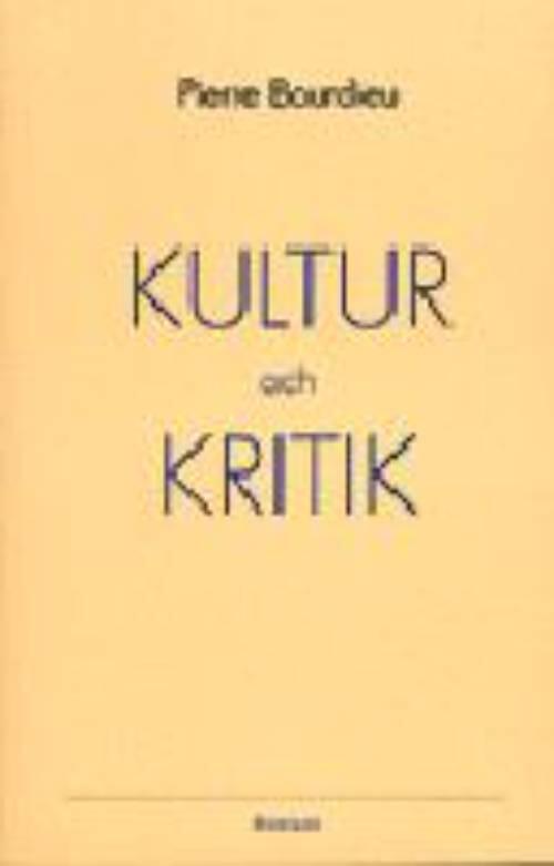 Kultur och kritik