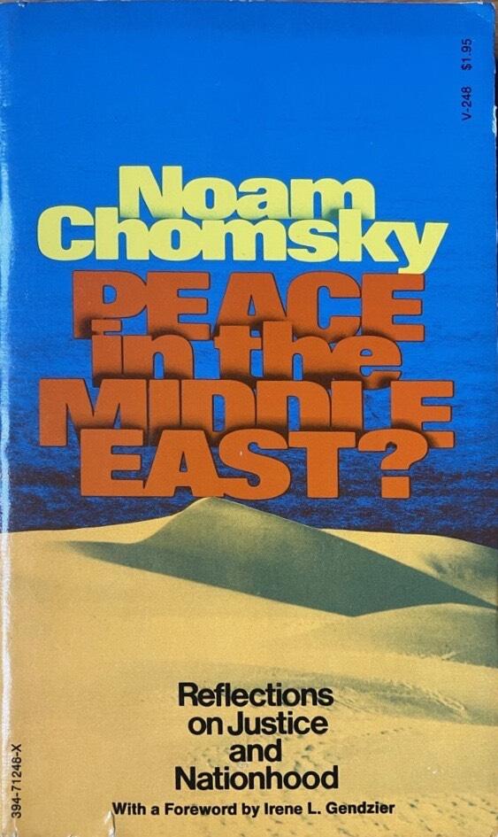 Peace in the Middle East? - reflections on justice and nationhood