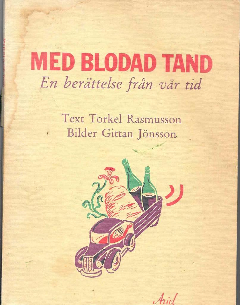 Med blodad tand