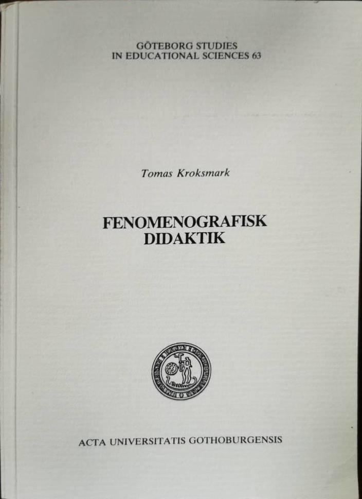 Fenomenografisk didaktik