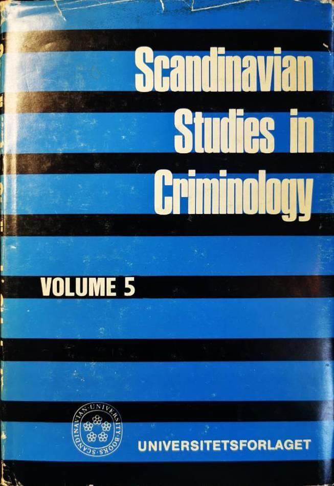 Scandinavian studies in criminology