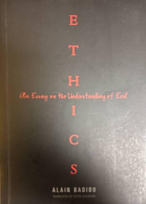Ethics : an essay on the understanding of evil