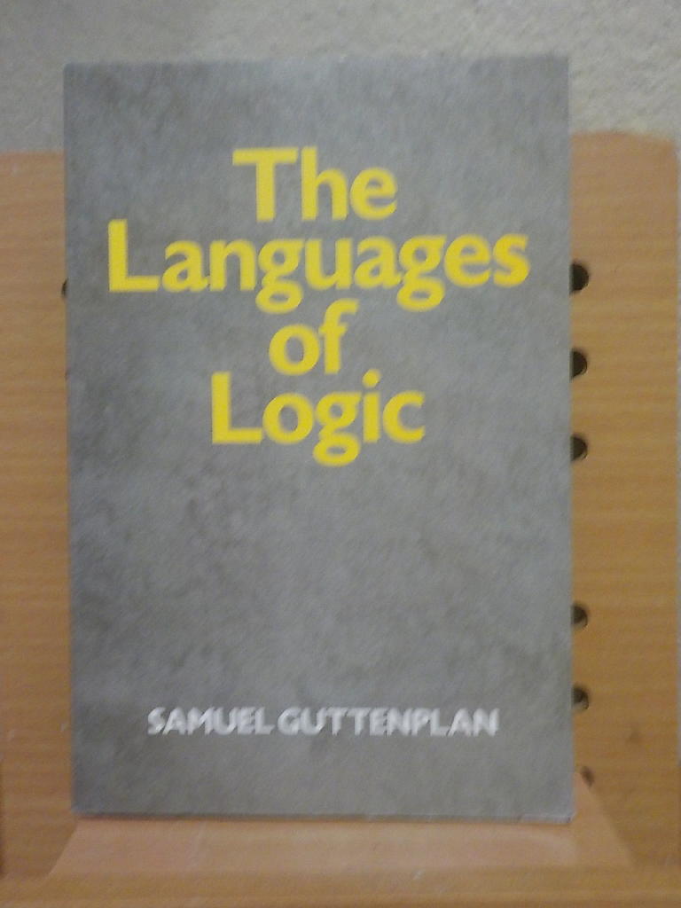 The languages of logic : an introduction to formal logic