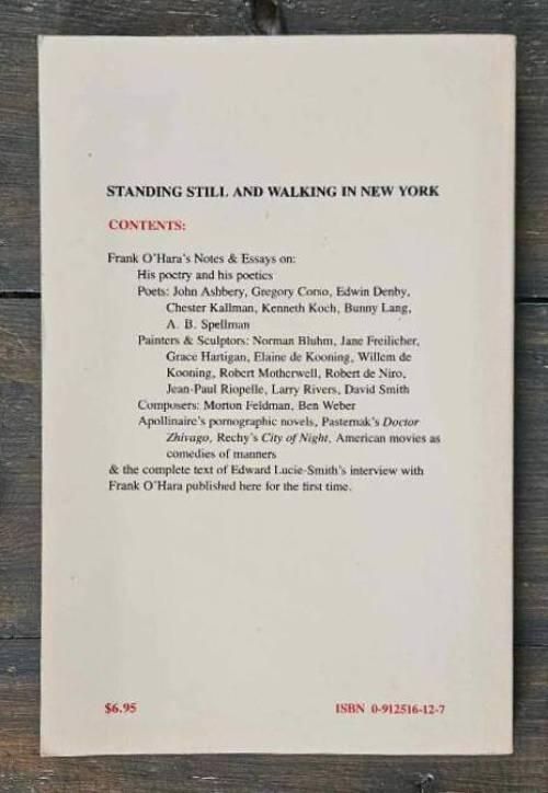 Standing still and walking in New York