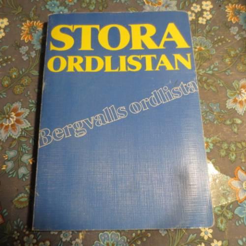 Stora ordlistan : Bergvalls ordlista