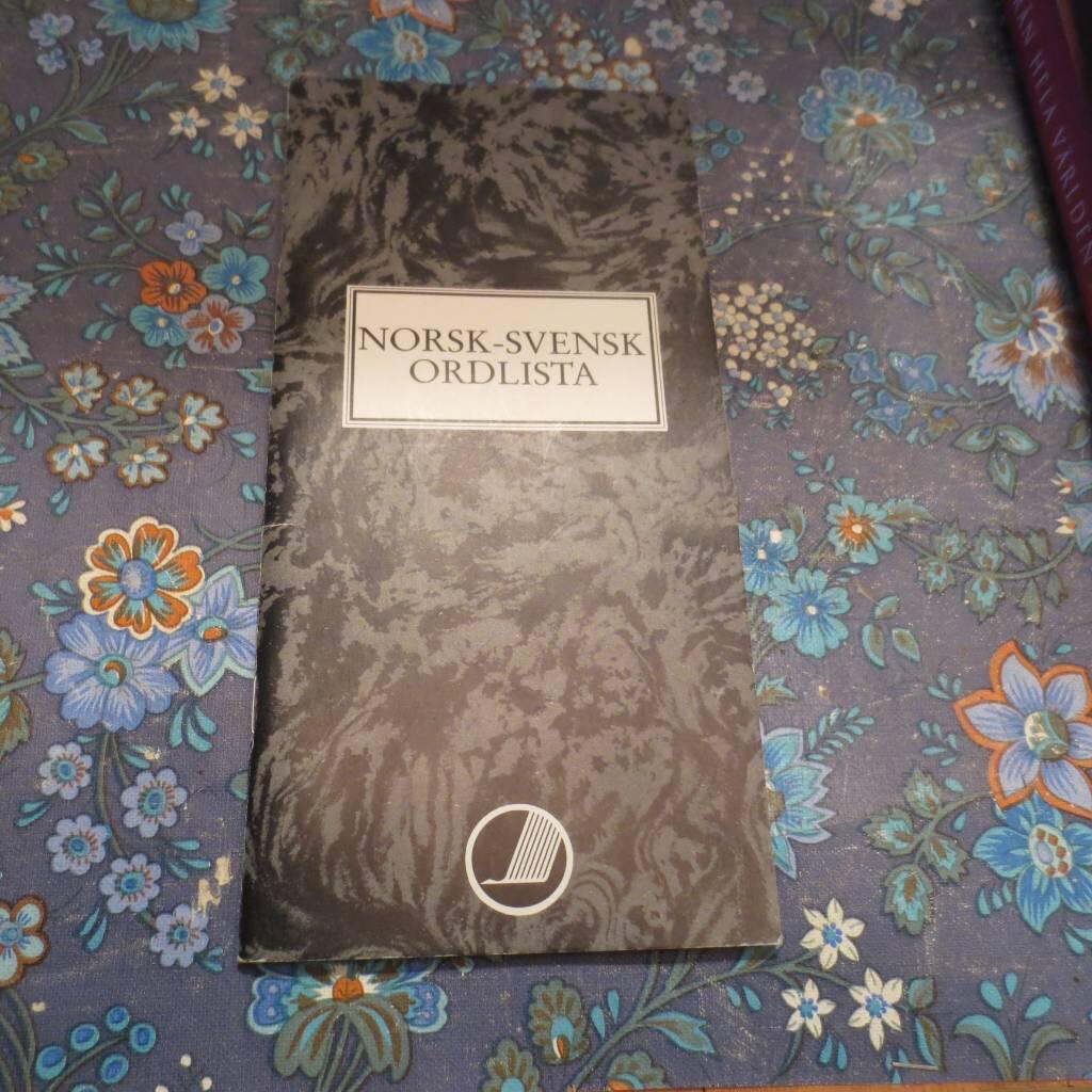 Norsk-svensk ordlista