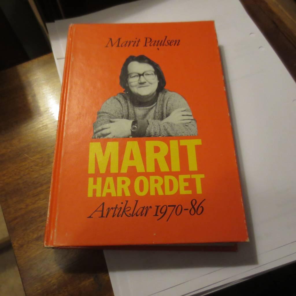 Marit har ordet : artiklar 1970-86