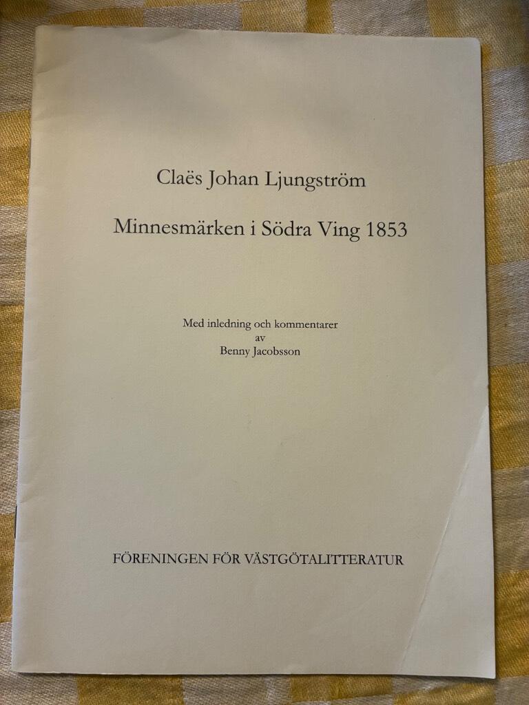 Minnesm&auml;rken i S&ouml;dra Ving 1853