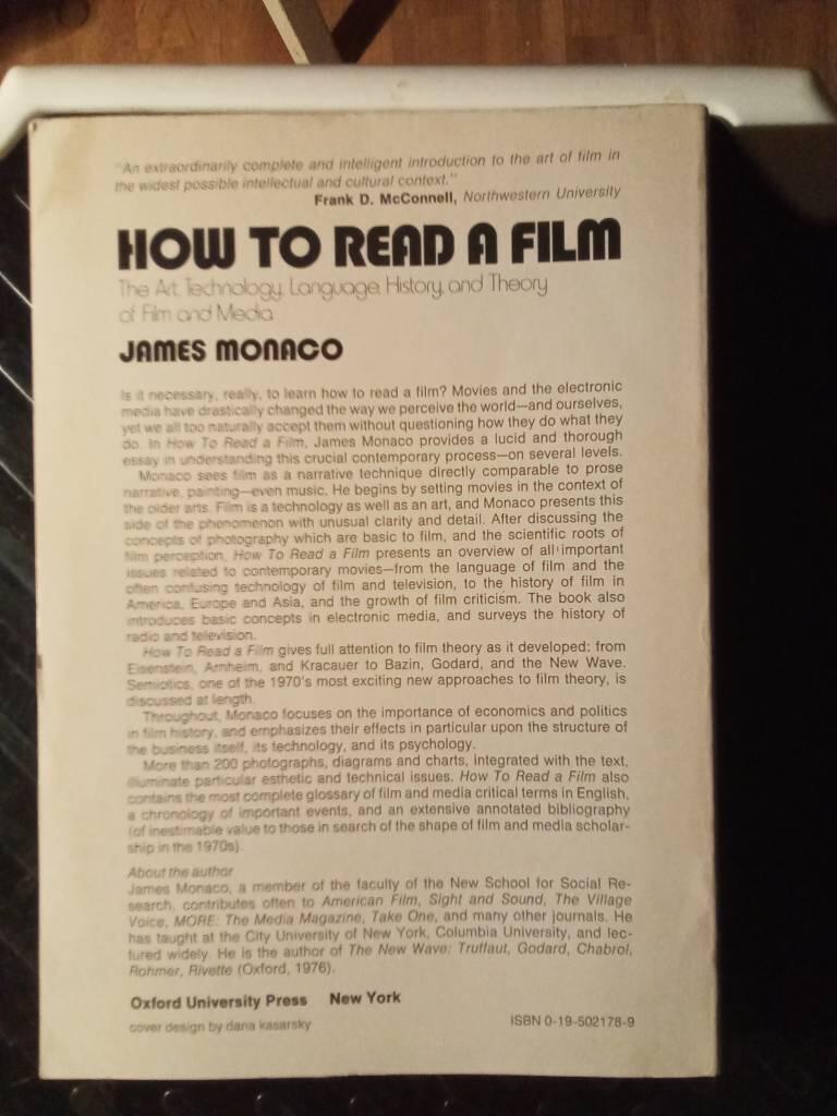 How to read a film : the art, technology, language, history and theory of film and media