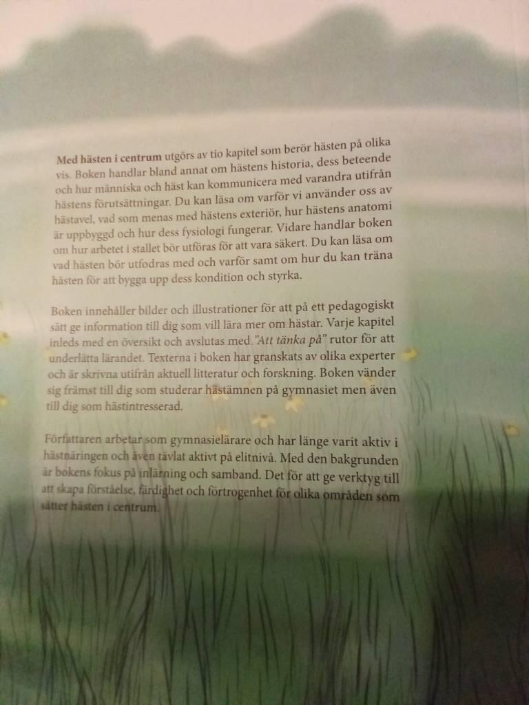 Med h&auml;sten i centrum