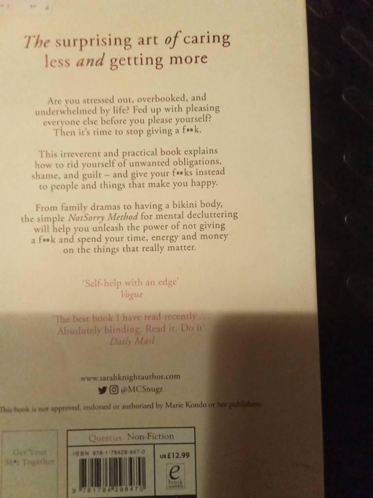 The Life-Changing Magic Of Not Giving A F**k