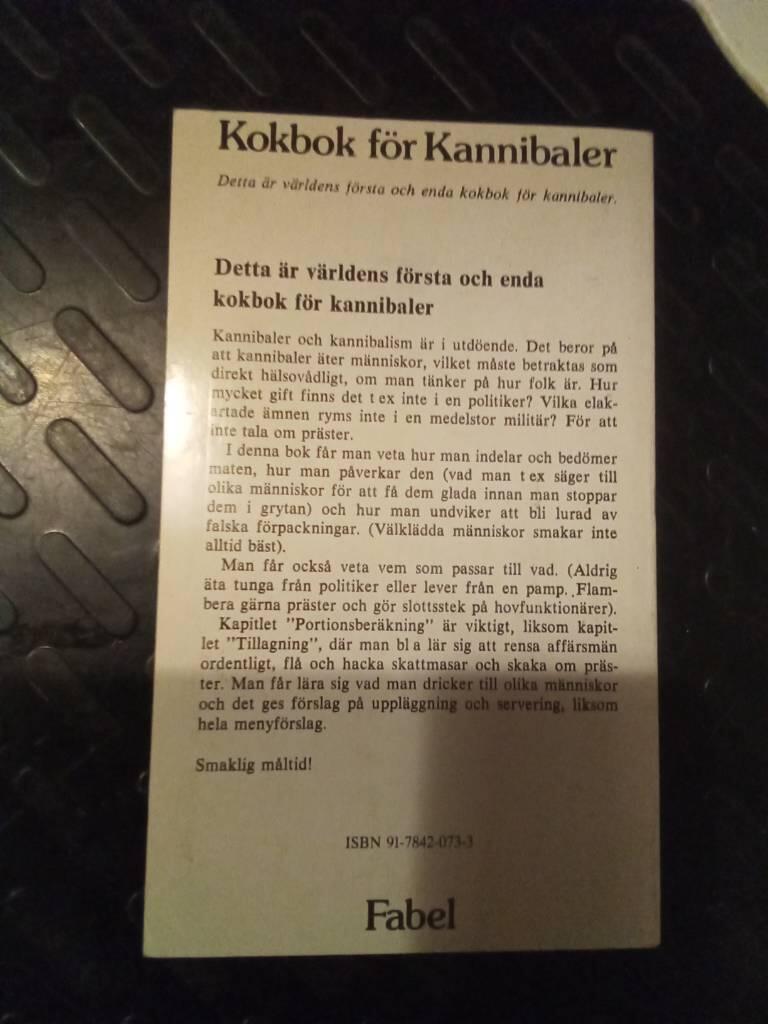 Kokbok för kannibaler