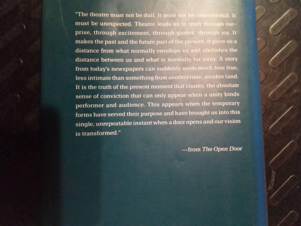 The open door - thoughts on acting and theatre