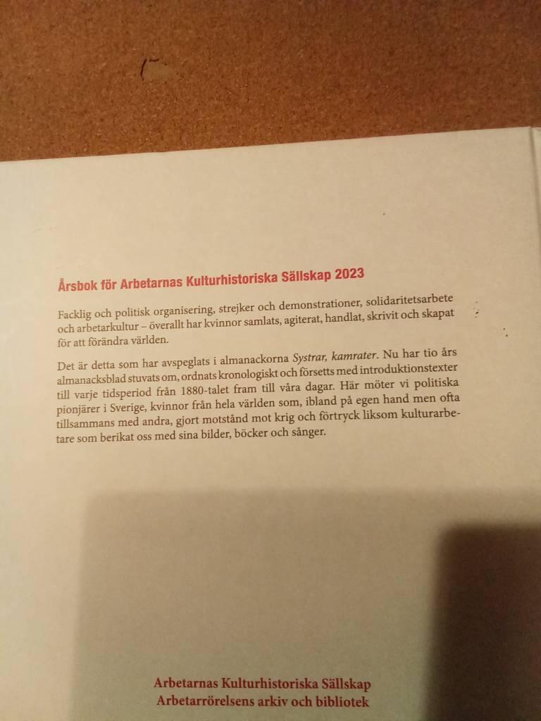 Systrar, kamrater! - kvinnor i arbetarrörelsen 1880-2020