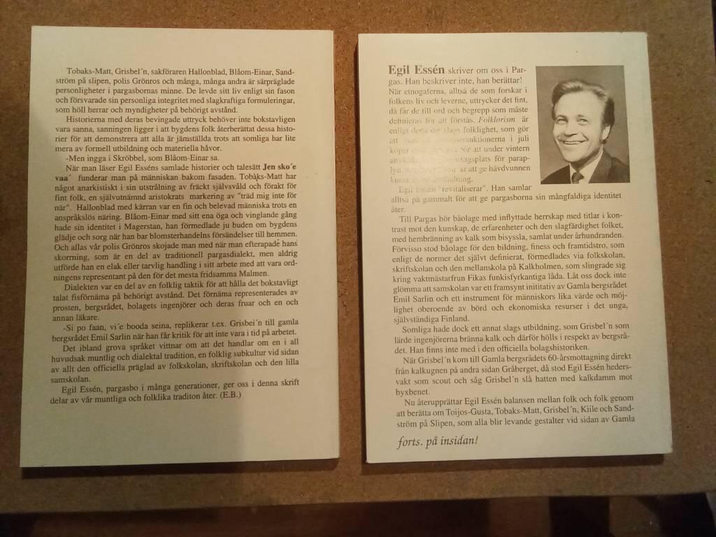 Historier och tales&auml;tt i Pargasbygden