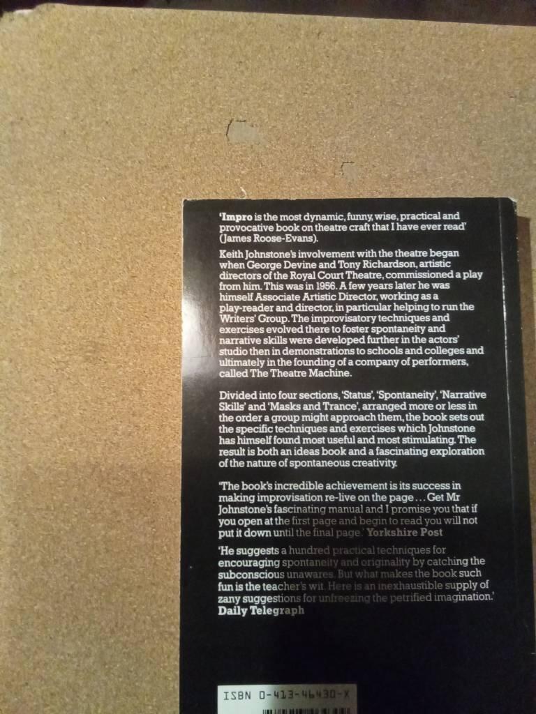 Impro : improvisation and the theatre