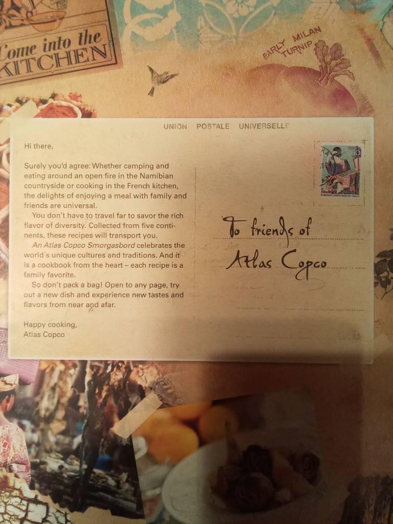 An Atlas Copco smorgasbord - family recipes from five continents