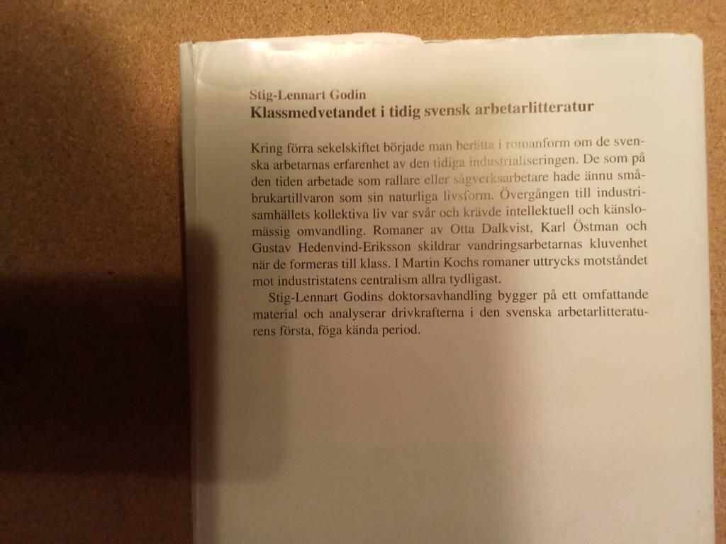 Klassmedvetandet i tidig svensk arbetarlitteratur
