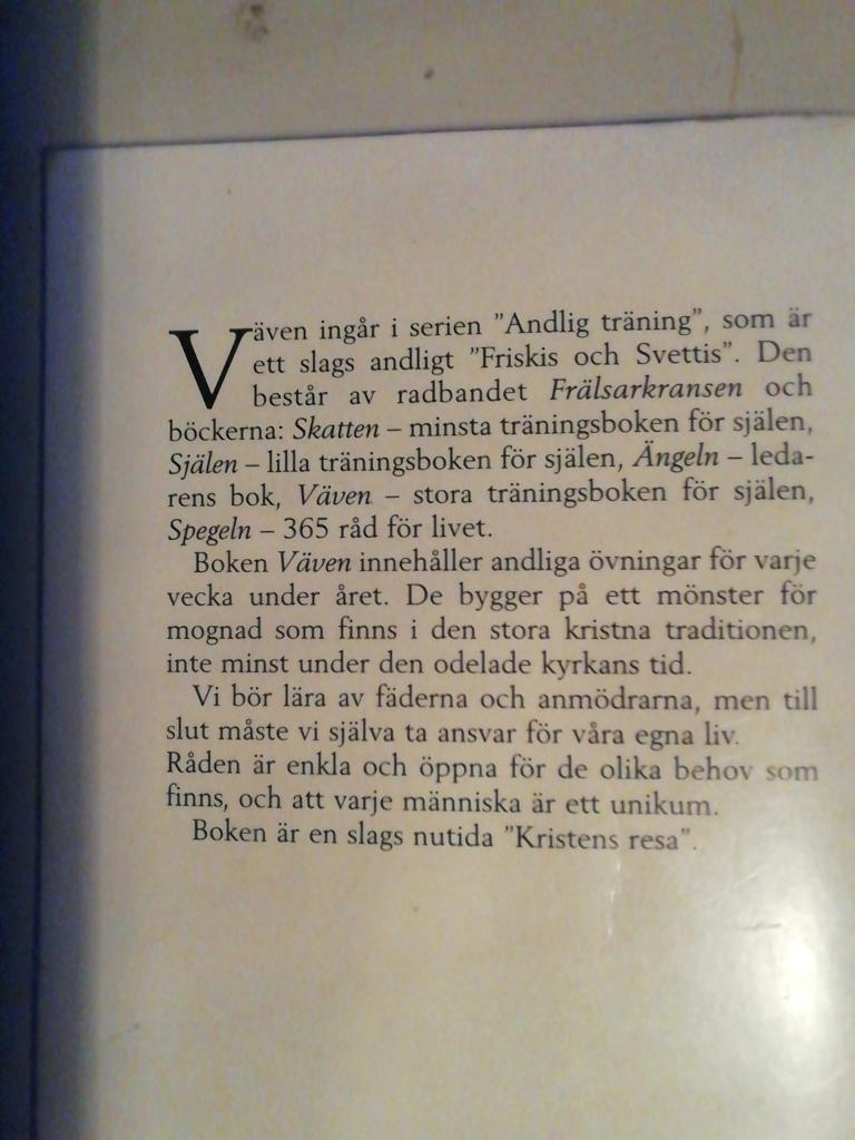 V&auml;ven : stora tr&auml;ningsboken f&ouml;r sj&auml;len : om fascinationen inf&ouml;r det inre livets rymder