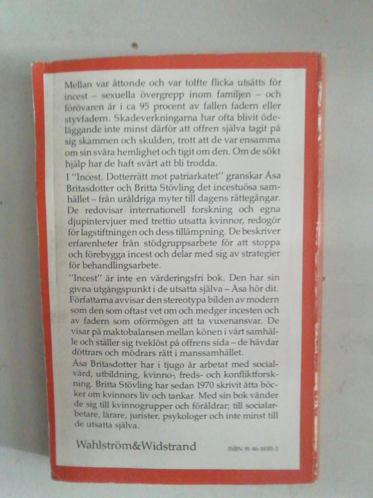 Incest : dotterr&auml;tt mot patriarkatet