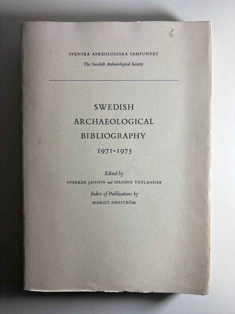 Swedish archaeological bibliography