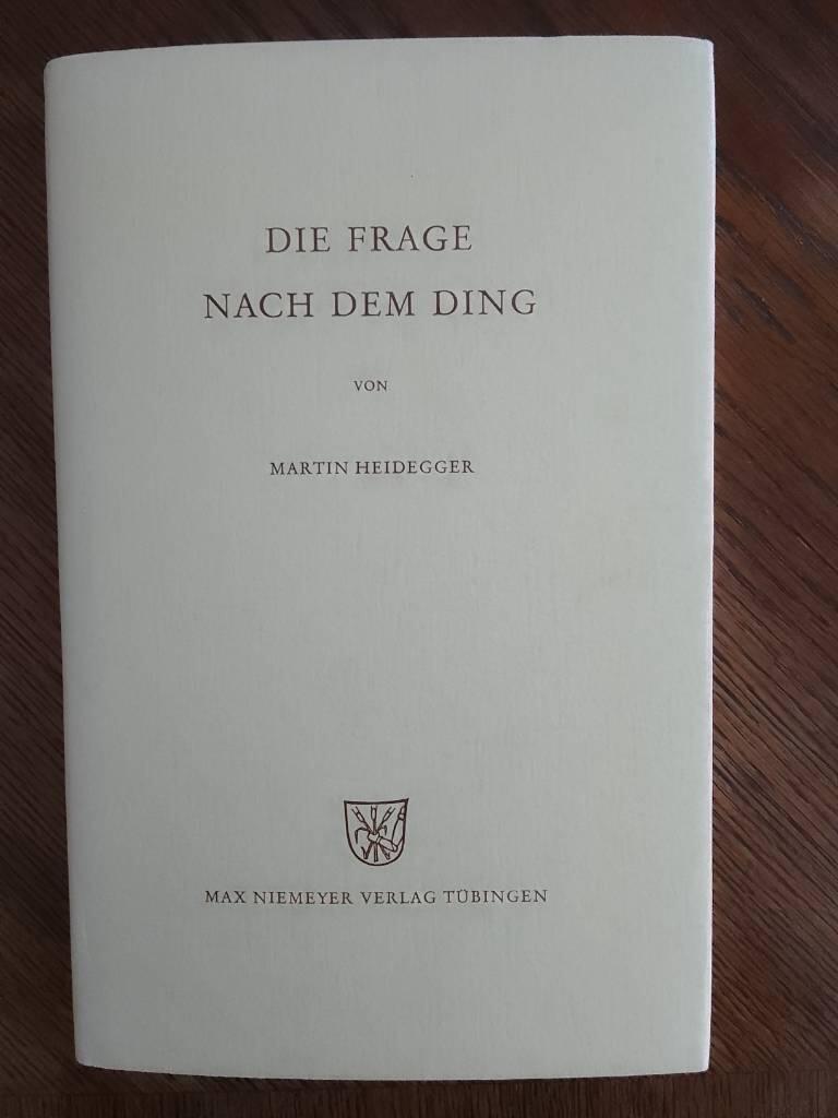 Die Frage nach dem Ding