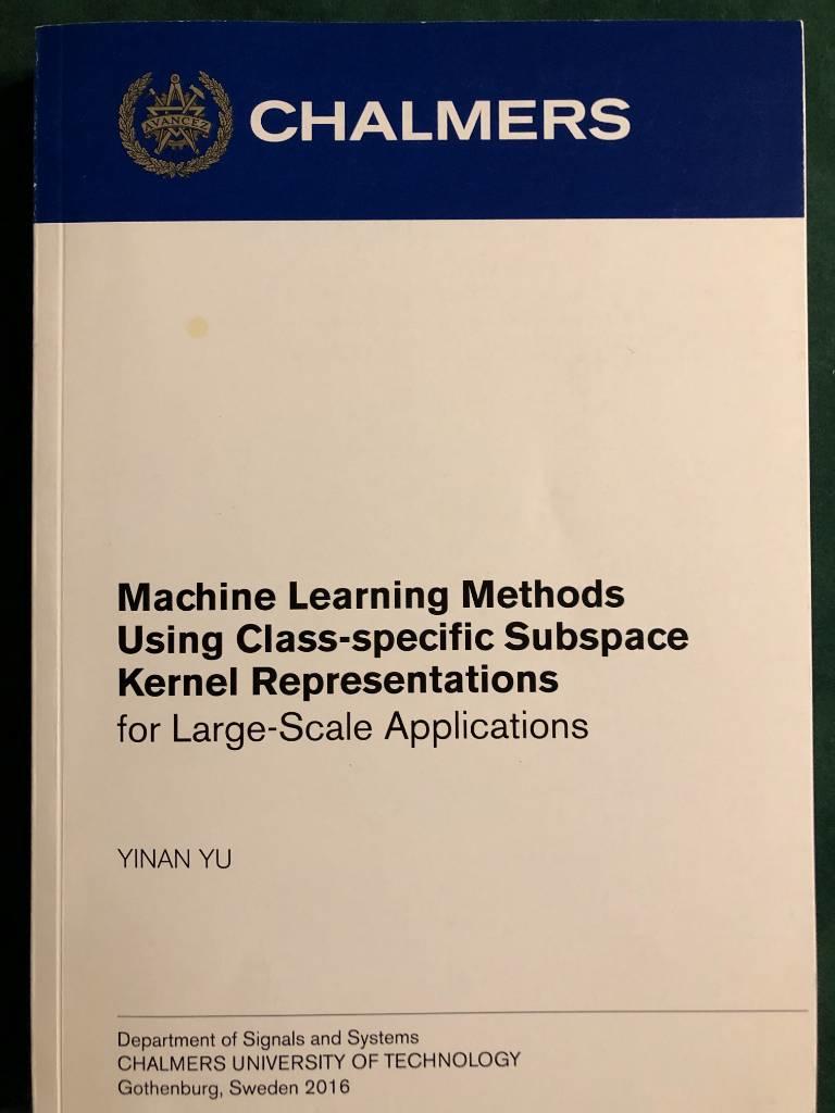Machine learning methods using class-specific subspace kernel representations for large-scale applications