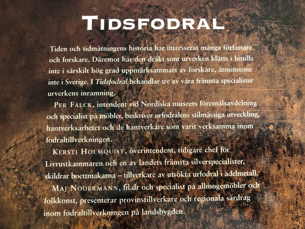 Tidsfodral : svenska urfodral från fyra sekel