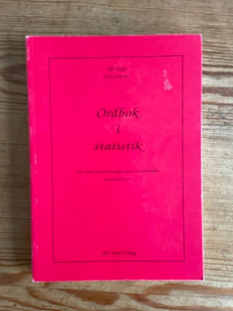 Ordbok i statistik