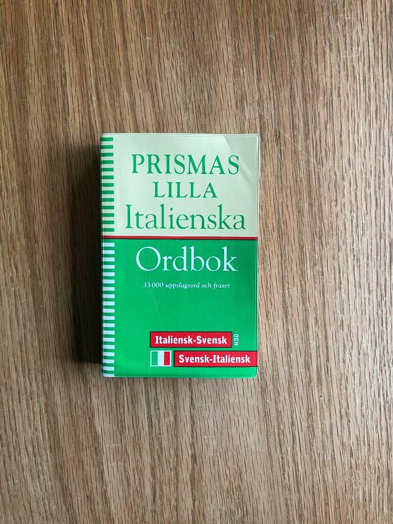 Prismas lilla italienska ordbok : 33000 uppslagsord och fraser : italiensk-svensk och svensk-italiensk